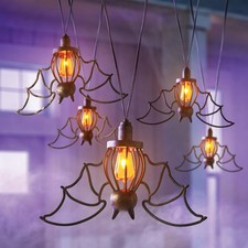 Member's Mark Halloween Flame Lights Set of 5 Bat Amber LED Indoor Outdoor Decor