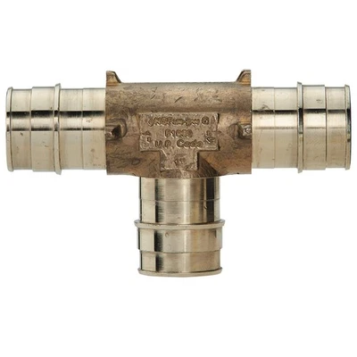 Watts 1 X 1 X1 in Pert ASTM F1960 Tee - 10 Pack,Brass (LFPFT555X-10)