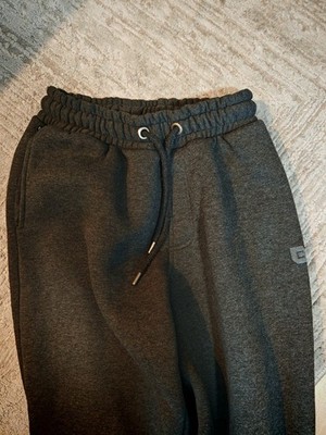 BACKSPIN Sportswear Jogginghose Dunkelgrau meliert ((Größe S))