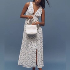 NWT REFORMATION Ceara V-Neck Midi Dress!