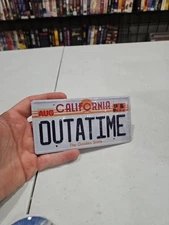 OUTATIME License Plate Replica – Back to the Future Movie Replica Prop