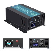 500W Power Converter Pure Sine Wave Inverter 24V to 110V 120V Van Truck Off Grid