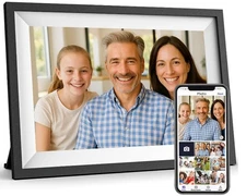 Uhale Digital Picture Frame WiFi with APP 10.1 inch IPS HD Touch Screen Loop ...