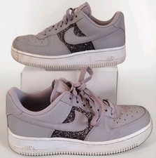 NIKE AIR FORCE 1 LOW WOMENS PUMICE/GLITTER TRAINERS CQ6364-200 UK SIZE 5 EU 38.5