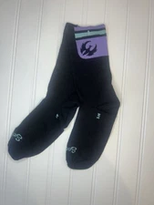 Pivot Cycles Sock Guy Black Purple 6 Inch Cycling Athletic Socks Size S-M