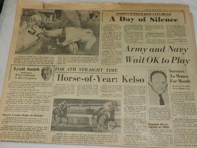 Detroit Free Press Tuesday Nov. 26, 1963 A DAY OF SILENCE A LEADER LAID TO REST