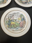 4 VINTAGE SCHERZER BAVARIA GERMANY American Historical PLATES — photo 2