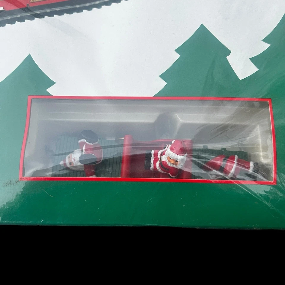 Holiday Express 4 件电动火车 HO 圣诞圣诞老人 01029 全新带盒 — 第 3/4 张图片