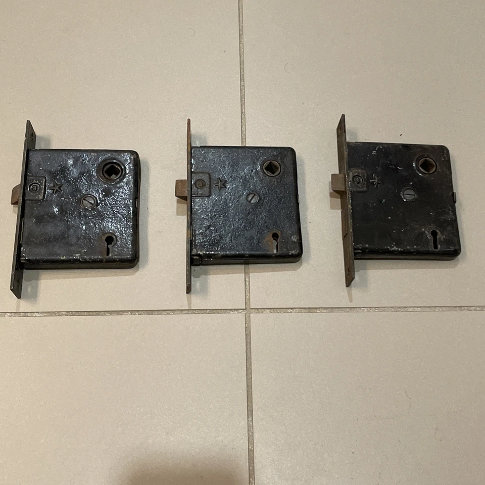 Antique Victorian Era Mortise Door Lock No. 3 - Image 2 of 4