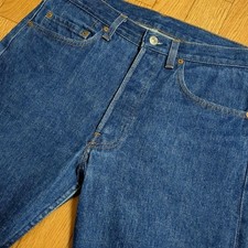 Levi's 501 80s Vintage Redline Selvedge Denim Jeans W32 L34 Dark Indigo
