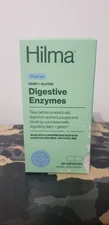 NEW HILMA DAIRY + GLUTEN DIGESTIVE ENZYMES - 30 CAPSULES - EXP 5/26