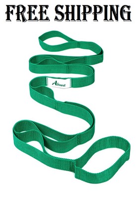 Abiarst Stretching Strap Yoga Strap for Physical Therapy, 10 Loops Yoga Strap...