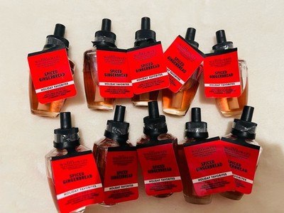New Bath Body Works Spiced Gingerbread  Wallflower Bulb Scented Oil Refills 10