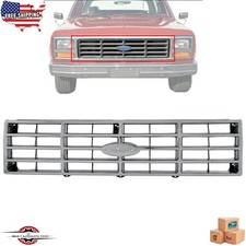 Fits 1980-1986 Ford Bronco F-150 New Front Grille Assembly Chrome Fo1200118