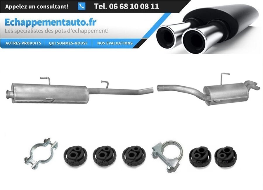 Kit échappement Citroen Jumpy 2000-01 pour la rénovation mécanique des utilitaires de chantier