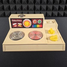Fisher Price Stove Top Toy Range Glow Magic Burners 1978 Plastic