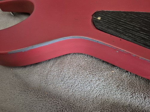 Schecter Omen Electric Guitar Body Red + Bridge - Picture 14 of 21