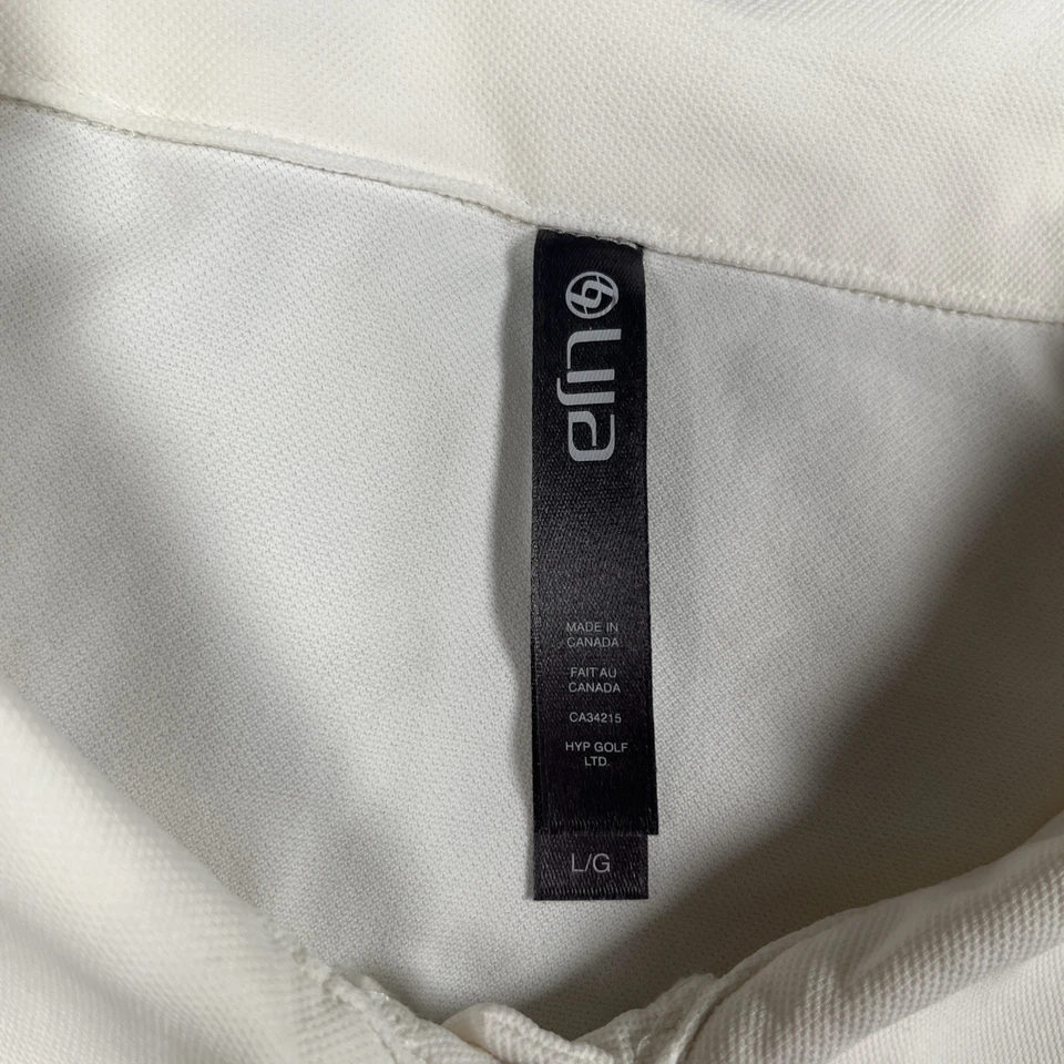 Lija Relaxed Polo Shirt Size L Relaxed Golf White Short Sleeve Multicolor Button - Image 4 of 4
