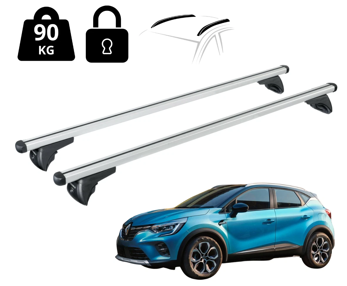 Renault Captur II - Barre del tetto trasversali in alluminio (Renault Original) 8201726815