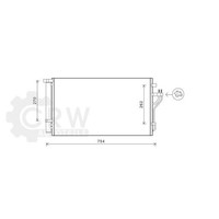 AVA Quality Cooling Kondensator Klimaanlage Mit Trockner FüR Hyundai IX35 LM