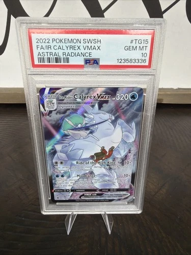 Pokemon Ice Rider Calyrex VMAX TG15 PSA 10 Trainer Gallery