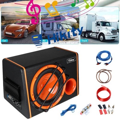 10  4200 Watt Bass Box Aktiv Subwoofer Kompakt Lautsprecher Auto Stamm Subwoofer