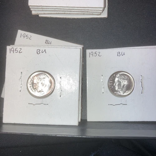 1952 10C Roosevelt Dime Silver Uncirculated BU