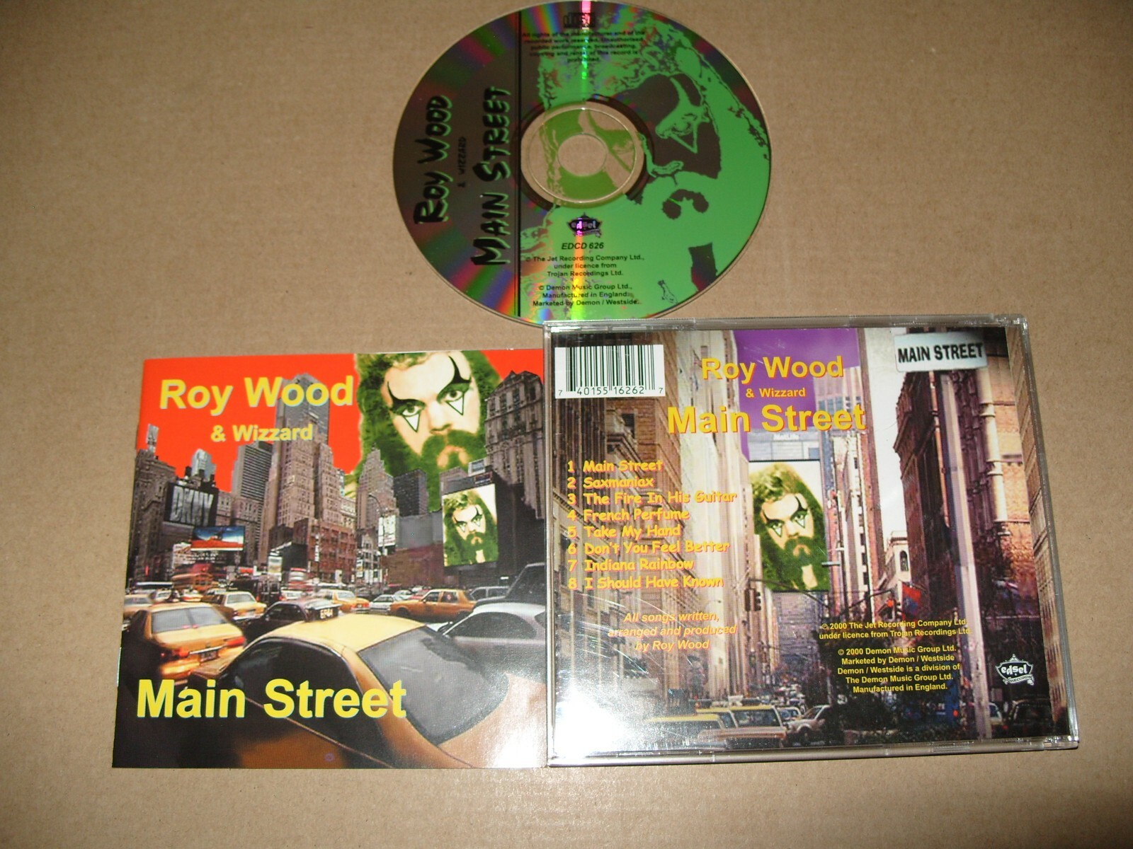 Roy Wood and Wizzard - Main Street 2000 cd + Inlays Near Mint condition. (C29)