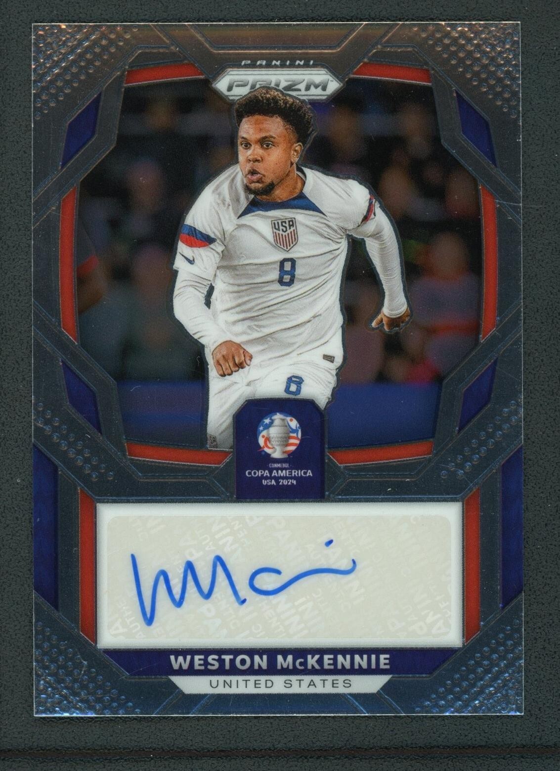2024 WESTON MCKENNIE AUTO PANINI PRIZM CONMEBOL COPA AMERICA 2024 AUTOGRAPHS