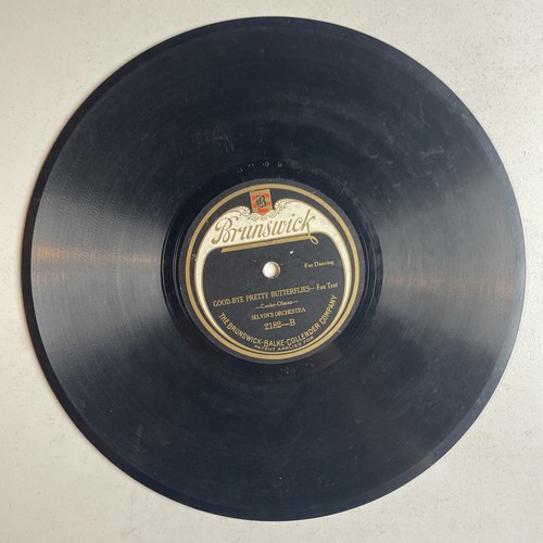 10" 78 RPM-Selvin's Orchestra-Smilin/Good-Bye Pretty Butterflies/Brunswick 2182 - Picture 4 of 4