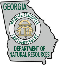 Georgia Wildlife Patrol Reflective Vinyl Decal Sticker Natural Resources GA