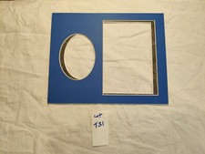 Lot of 2 Combo Square/Oval Inner Outer - 8x10 Picture Photo Mats - NEW - T31