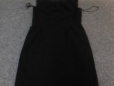 Nine West Womens dress 14 black suit lined midi zip a-line