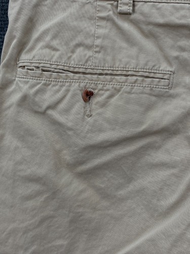 Polo Ralph Lauren Suffield Mens W34 L30 Chino Pants Beige Twill Straight Zip Fly - Picture 15 of 20