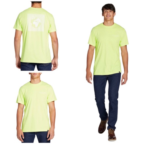 Alpine Design Mens Size M Green Highlighter Short Sleeve Graphic T-Shirt NWT - Picture 3 of 4