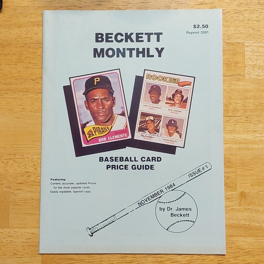Beckett Monthly November 1984 Issue 1 Reprint 2001 Baseball Card Price