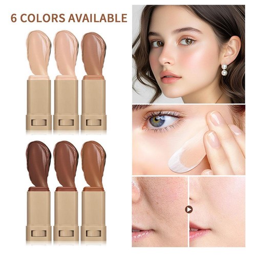 Full Coverage Concealer Cream Moisturizer Makeup Foundation Stick Long Lasting- - Picture 3 of 29