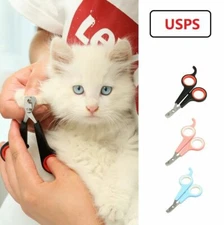 Pet Nail Clippers Professional Ergonomic Lightweight for XS S Pets Cats Birds