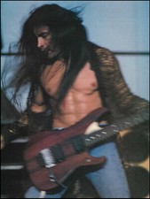 Extreme Nuno Bettencourt onstage with Washburn N4 guitar 1995 pin-up photo #2B