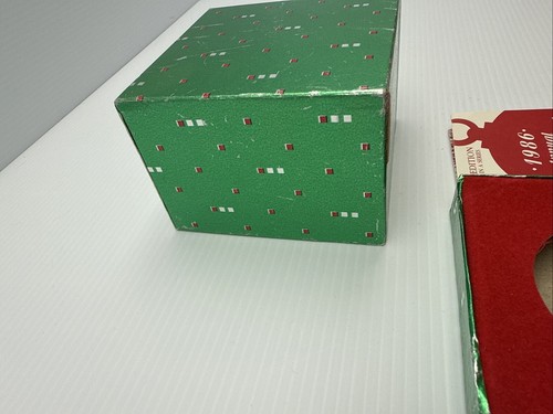 Wallace Silversmiths 1986 16th Edition Annual Sleigh Bell Box And Card ONLY!! - Picture 5 of 7