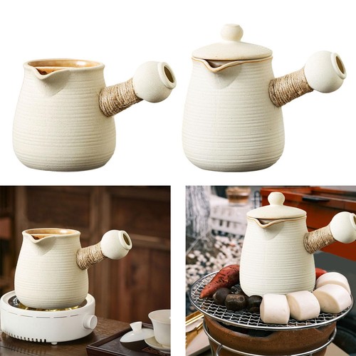 FUNOMOCYA Théière Céramique Avec Filtre Et Poignée Latérale Théière