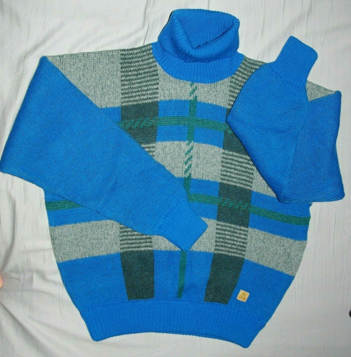 Vintage 1980s Cerruti 1881 Wool Blend Roll Neck Sweater Jumper
