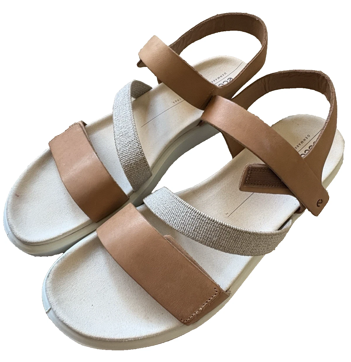 Sandali Ecco Bredebro Tan Design Danese Taglia 12 M Eur 43 Ottime Condizioni