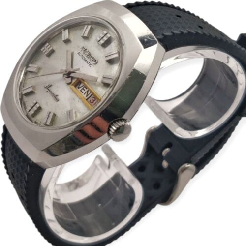 Duward Aquastar 39mm 1970s Automatic AS 2068 LEBROCANTHEURE MONTRE VINTAGE WATCH - Imagen 1 de 6