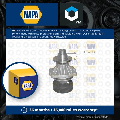 Water Pump fits RANGE ROVER Mk2 P38A 2.5D 94 to 02 256T Coolant NAPA 8510325 New
