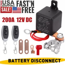 Car Battery Disconnect Switch Remote Control Power Kill Master Isolator Cut Off