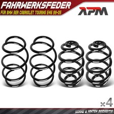4x Federn Fahrwerksfeder Vorne Hinten für BMW 3er Cabriolet Touring E46 328i 330