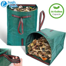 72 Gallons Lawn Garden Leaf Bags Heavy Duty Reusable Yard Waste Trash Containers
