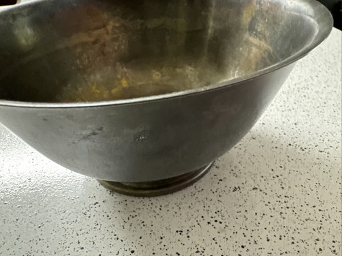 Vintage Oneida Reproduction Of Paul Revere Silver Plated Bowl 2x3inch - Picture 19 of 24