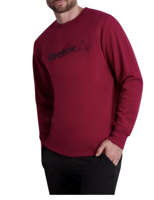Reebok Men s 2XL Freeweight CrewNeck Sweater . Color: Garnet.  NWT